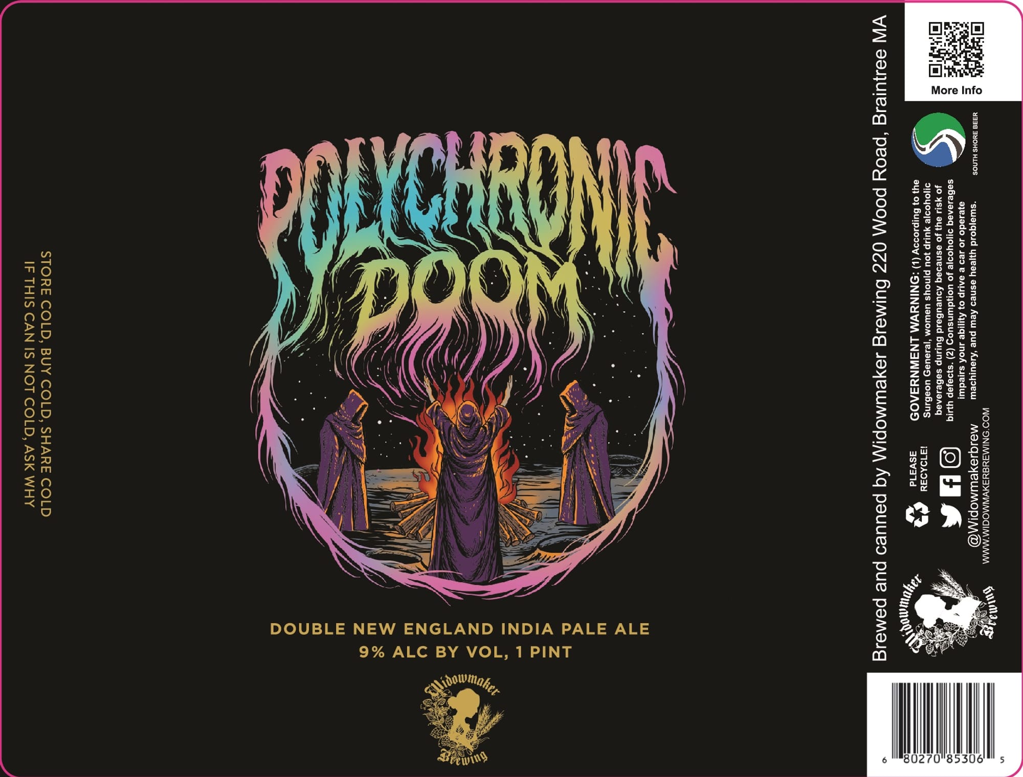 Polychromic by Widowmaker Brewing - beer label