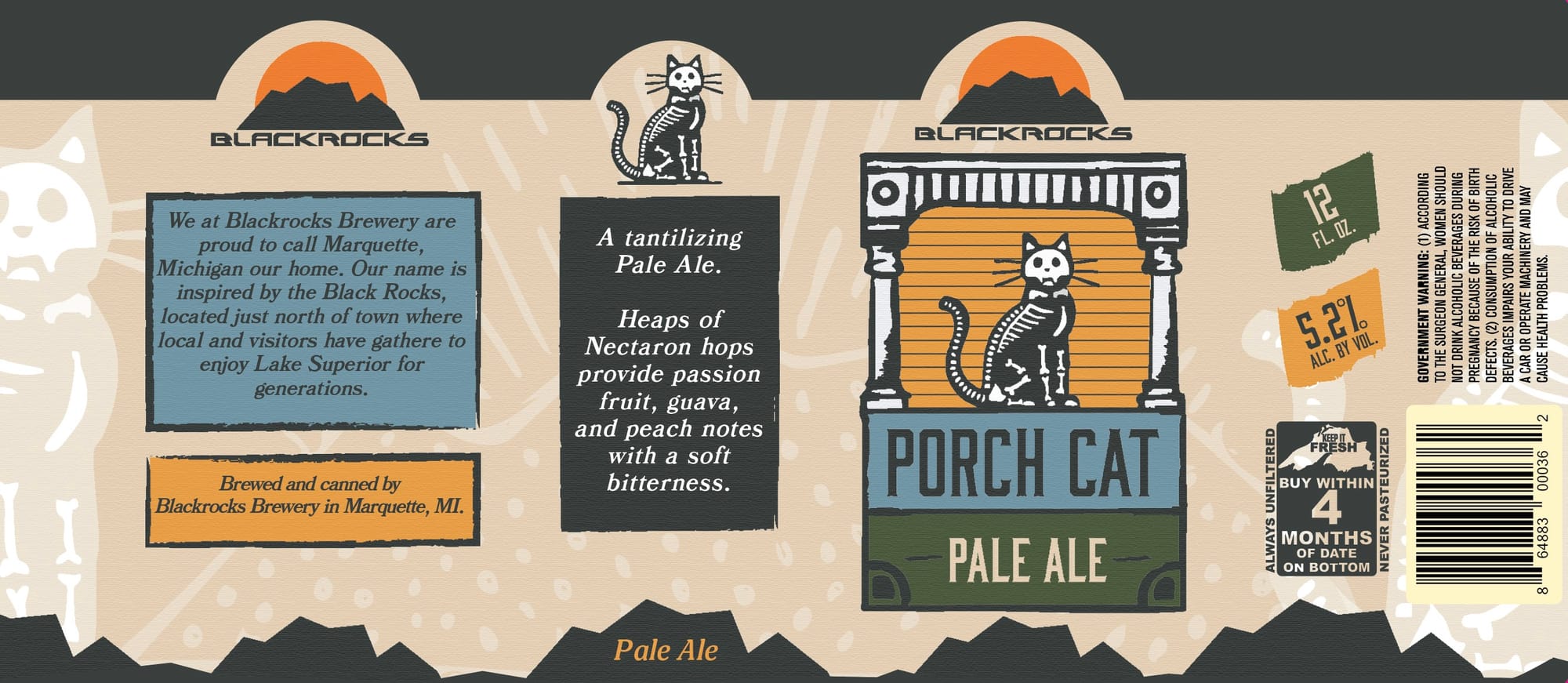 Porch Cat by Blackrocks Brewery - beer label