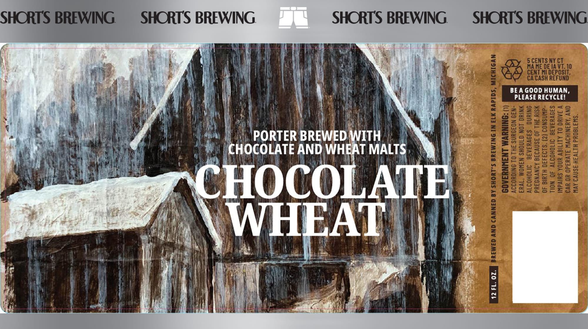 Porter by Shorts Brewing Company - beer label