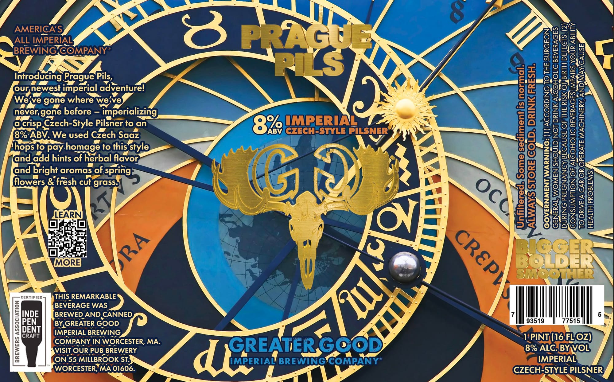 Prague Pils by Greater Good Imperial Brewing Company - beer label