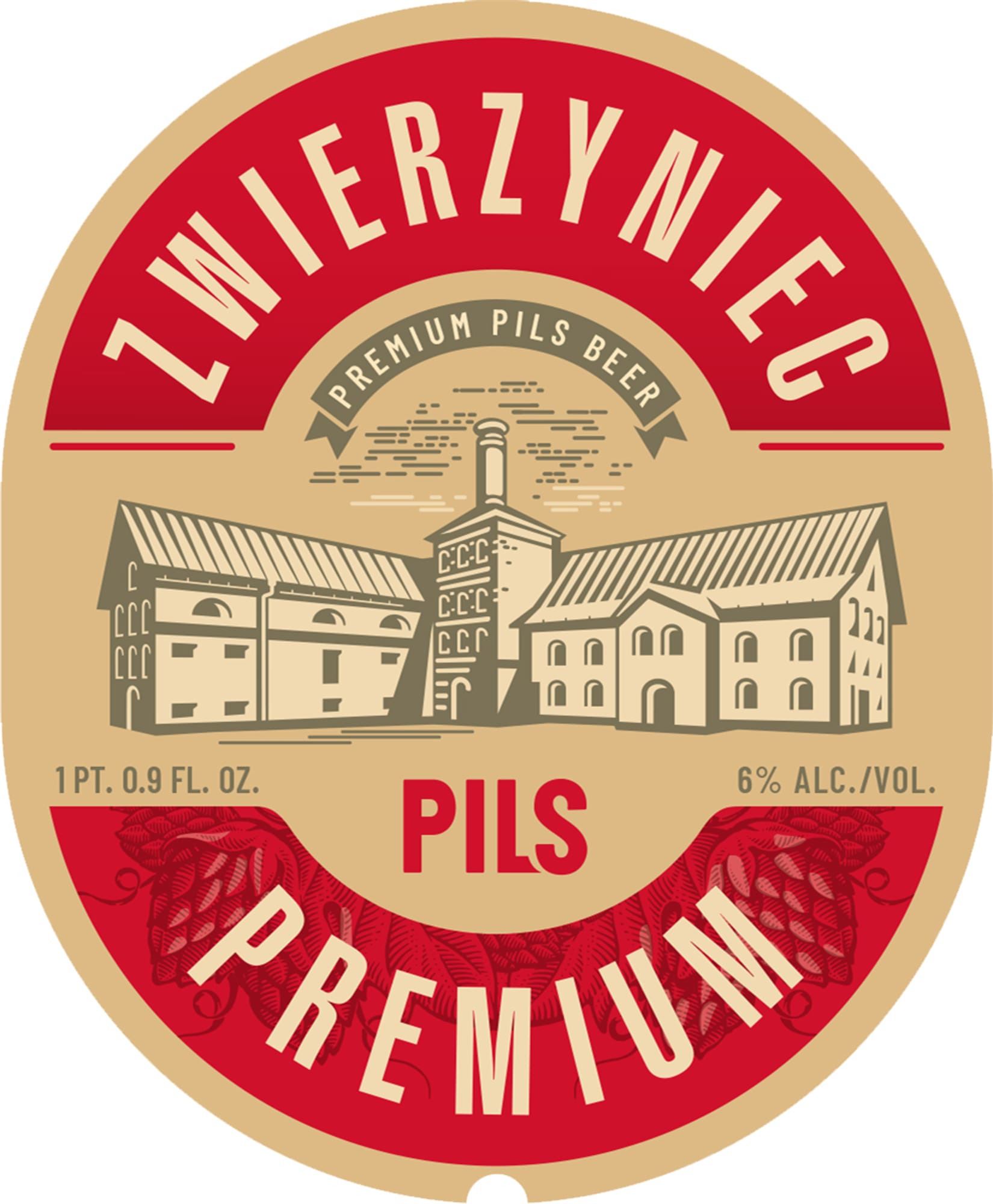 Premium Pils by Zwierzyniec - beer label