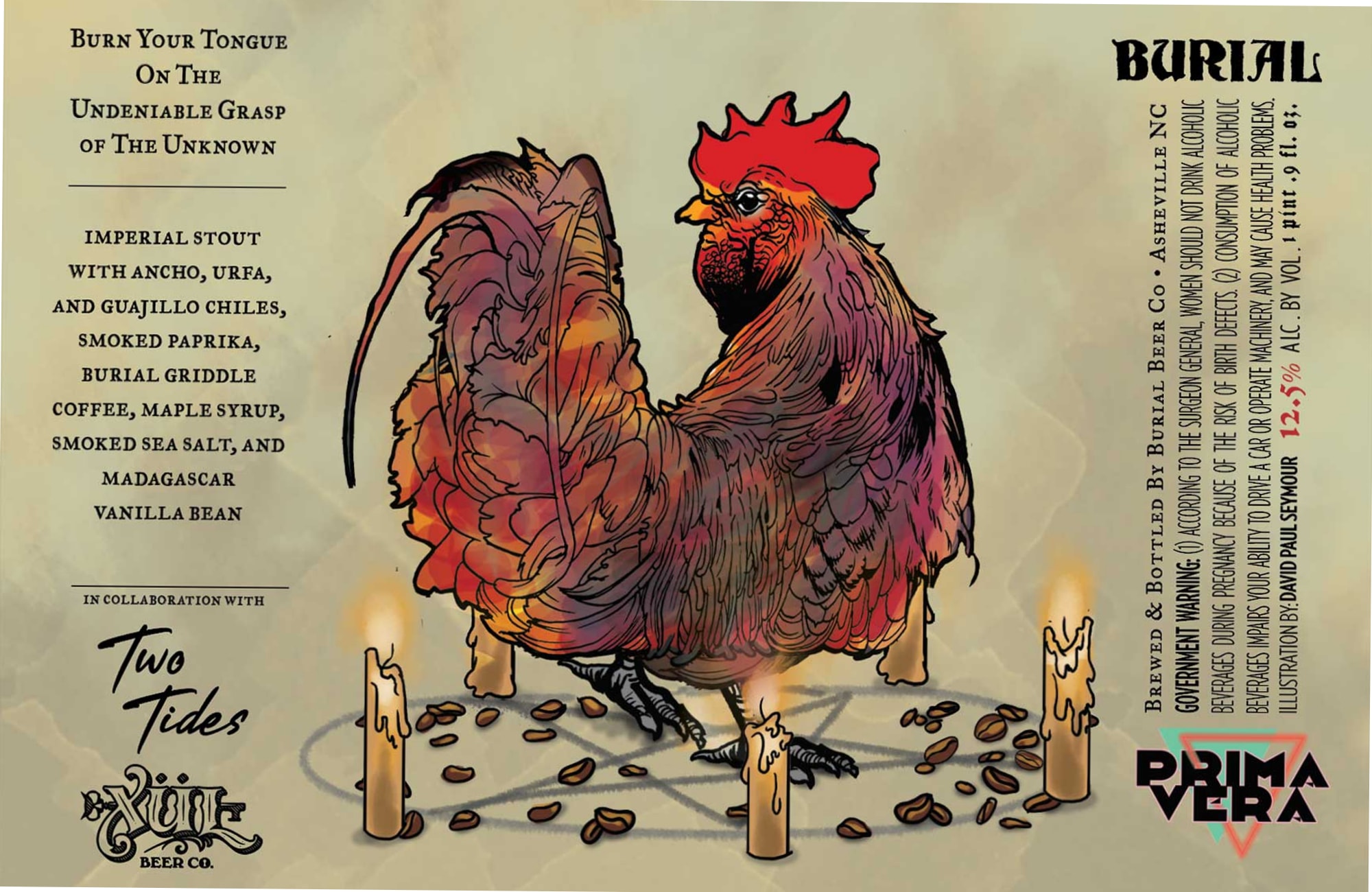 Prima Vera by Burial Beer Co. - beer label