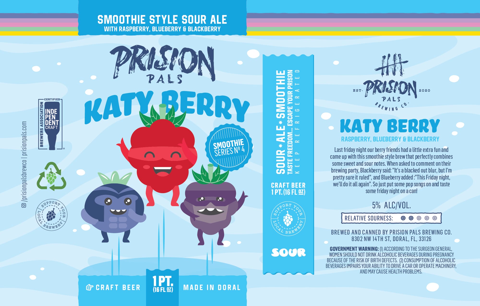 Katy Berry by Prision Pals Brewing Co. - beer label
