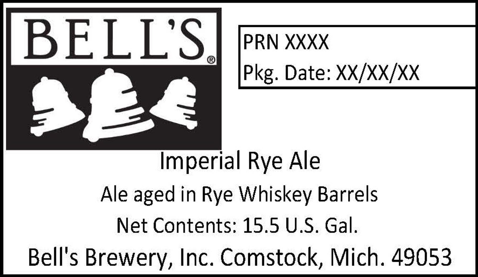 PRN XXXX by Bell's Brewery - beer label