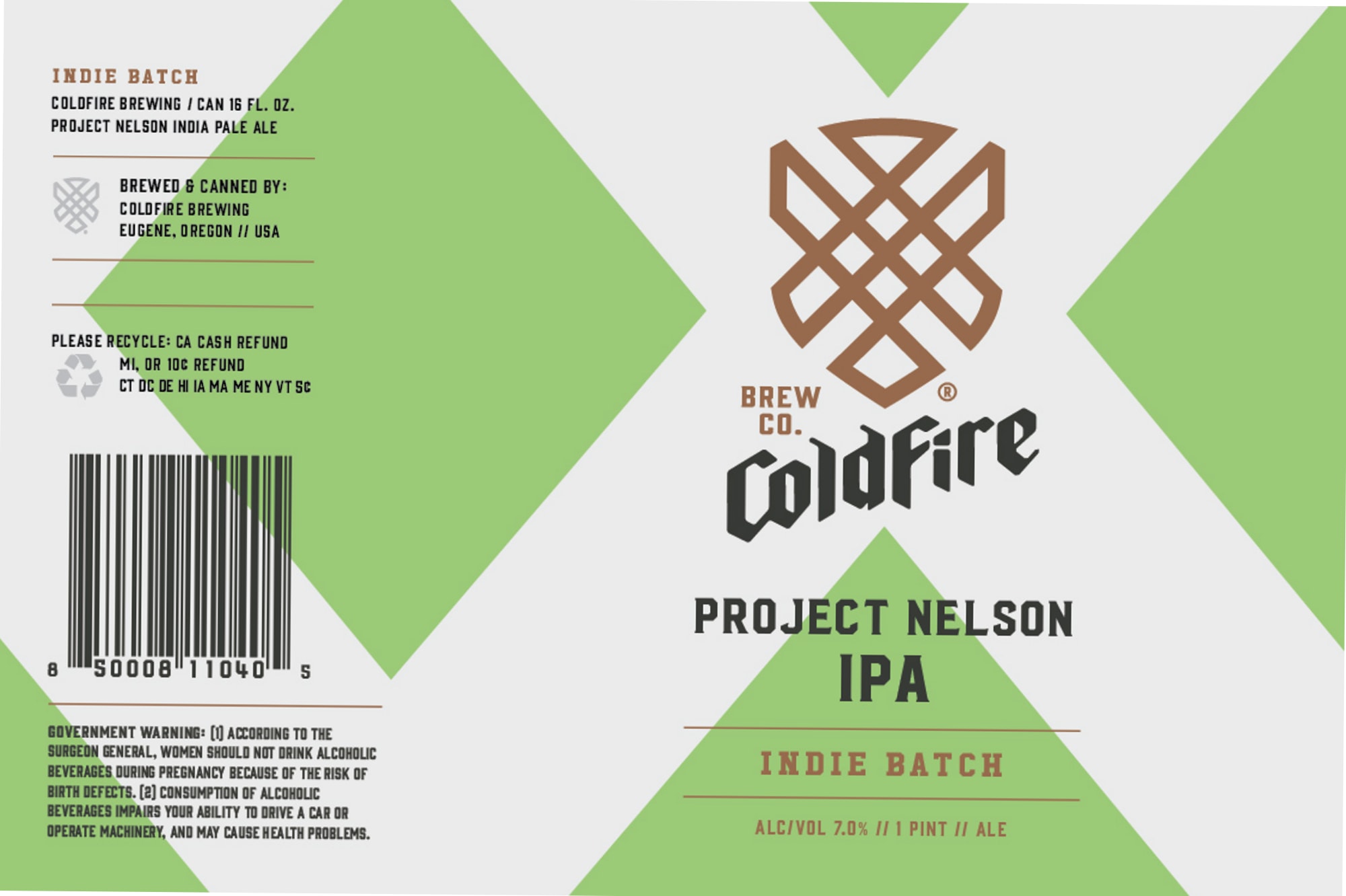 Project Nelson IPA by ColdFire Brewing - beer label