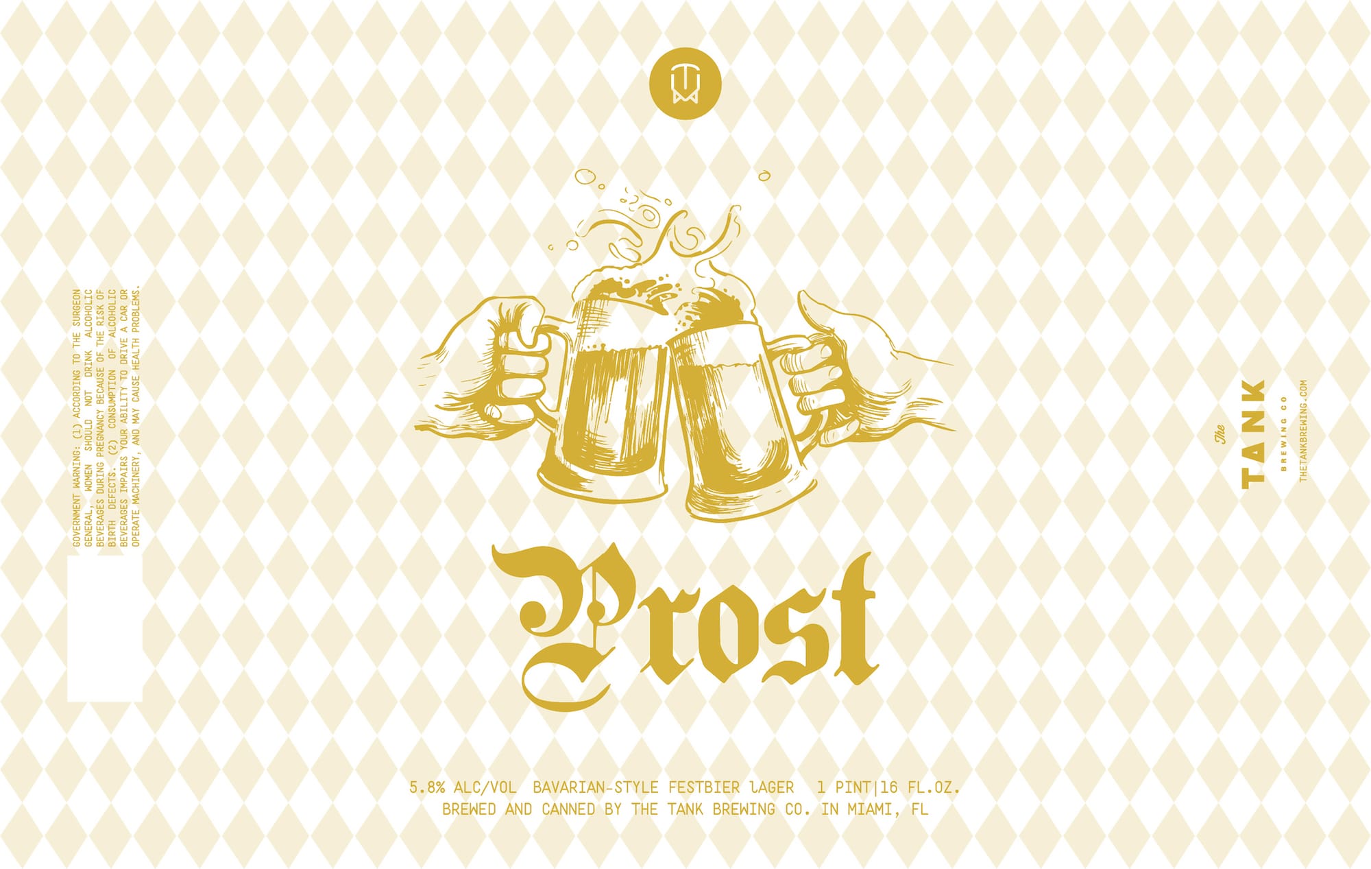 Prost by The Tank Brewing Co. - beer label