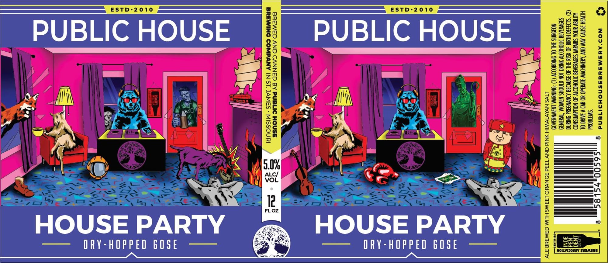 House Party by Public House Brewery - beer label