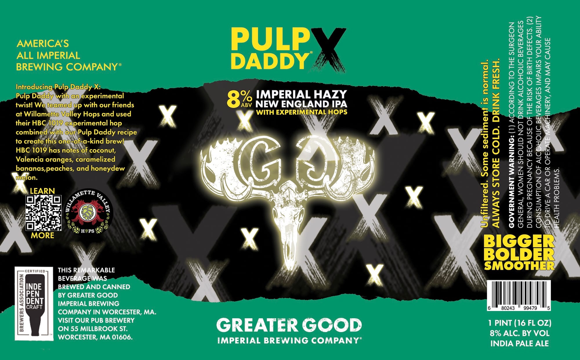 Pulp Daddy X by Greater Good Imperial Brewing Company - beer label