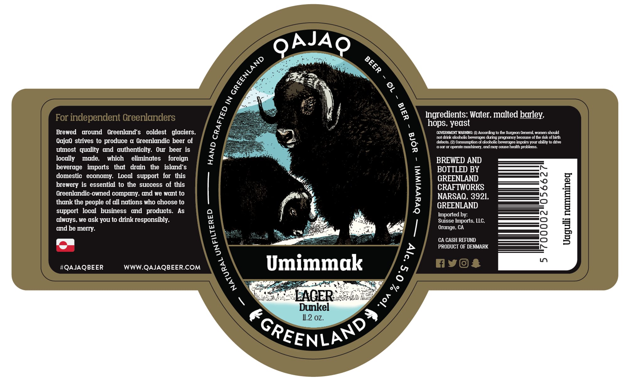 Uimmak by Qajaq Beer - beer label