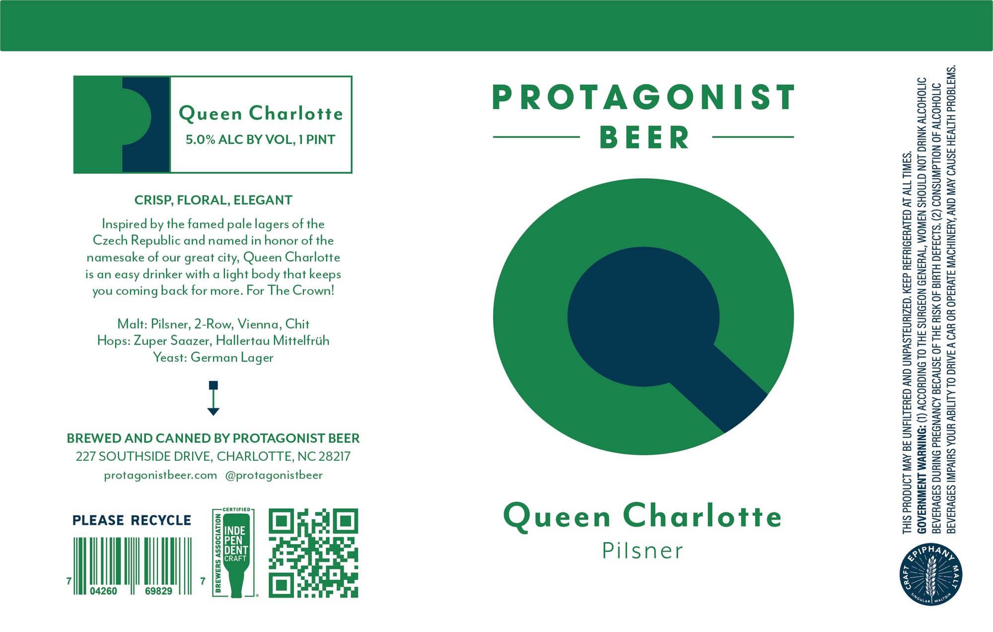 Queen Charlotte by Protagonist Beer - beer label