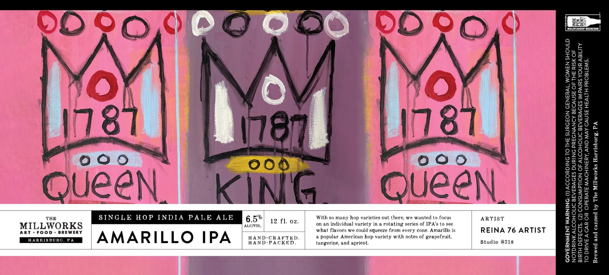 Queen by Millworks - beer label