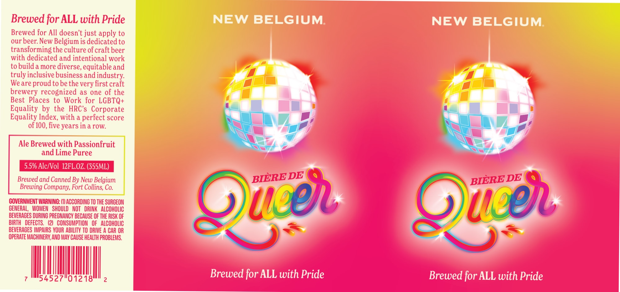 Queer by New Belgium Brewing Company - beer label