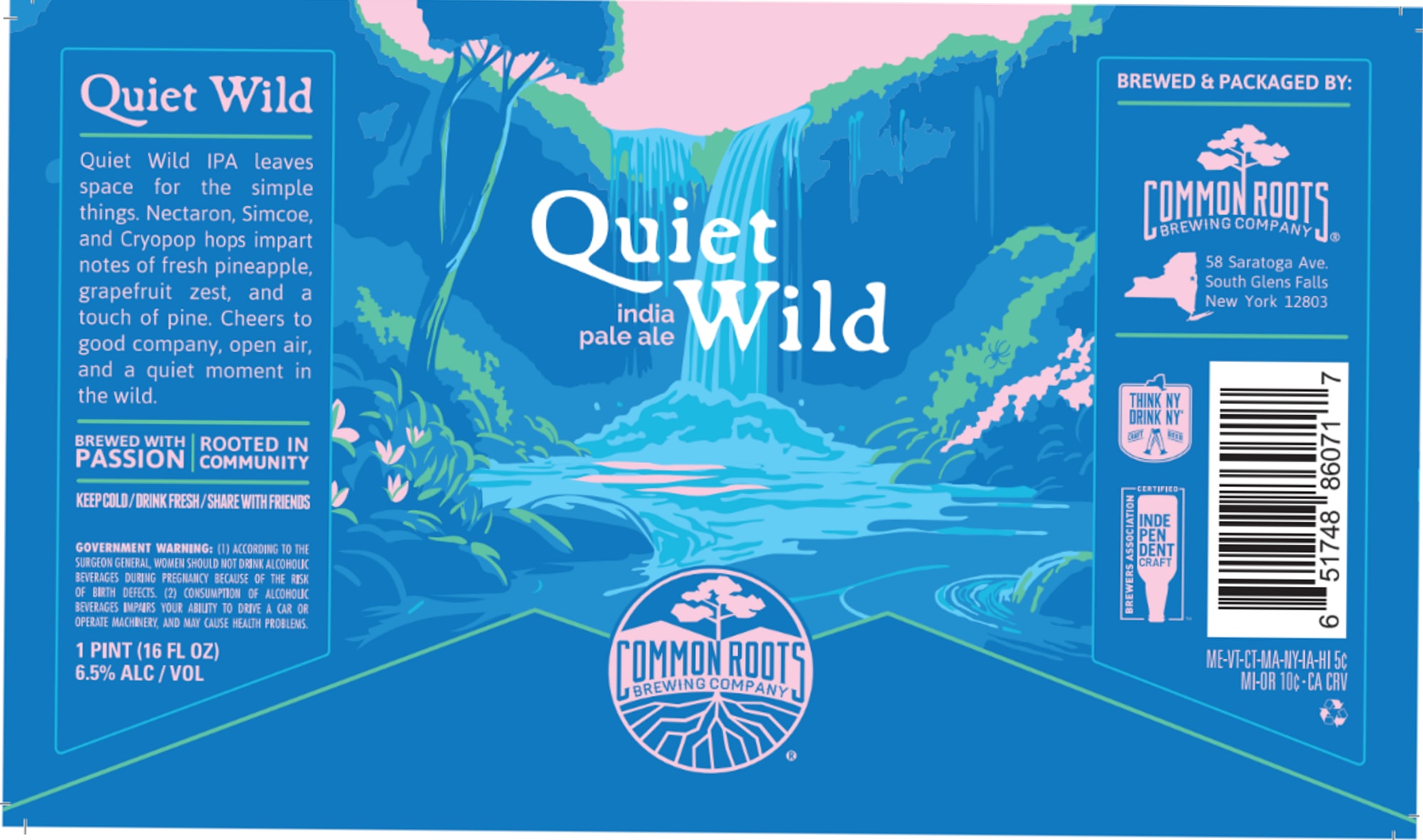 Quiet Wild by Common Roots Brewing Company - beer label