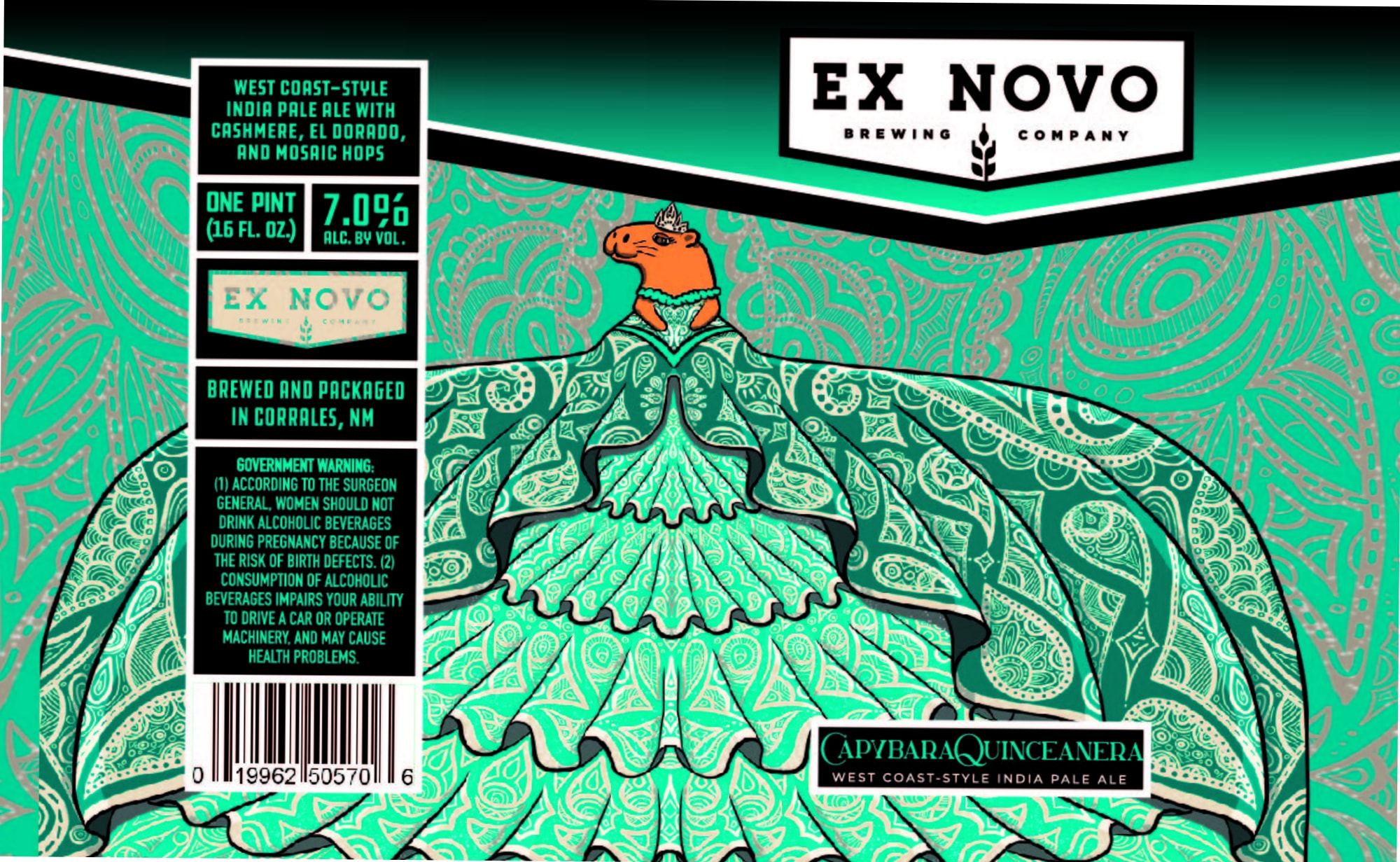 Quinceañera by Ex Novo Brewing Company - beer label
