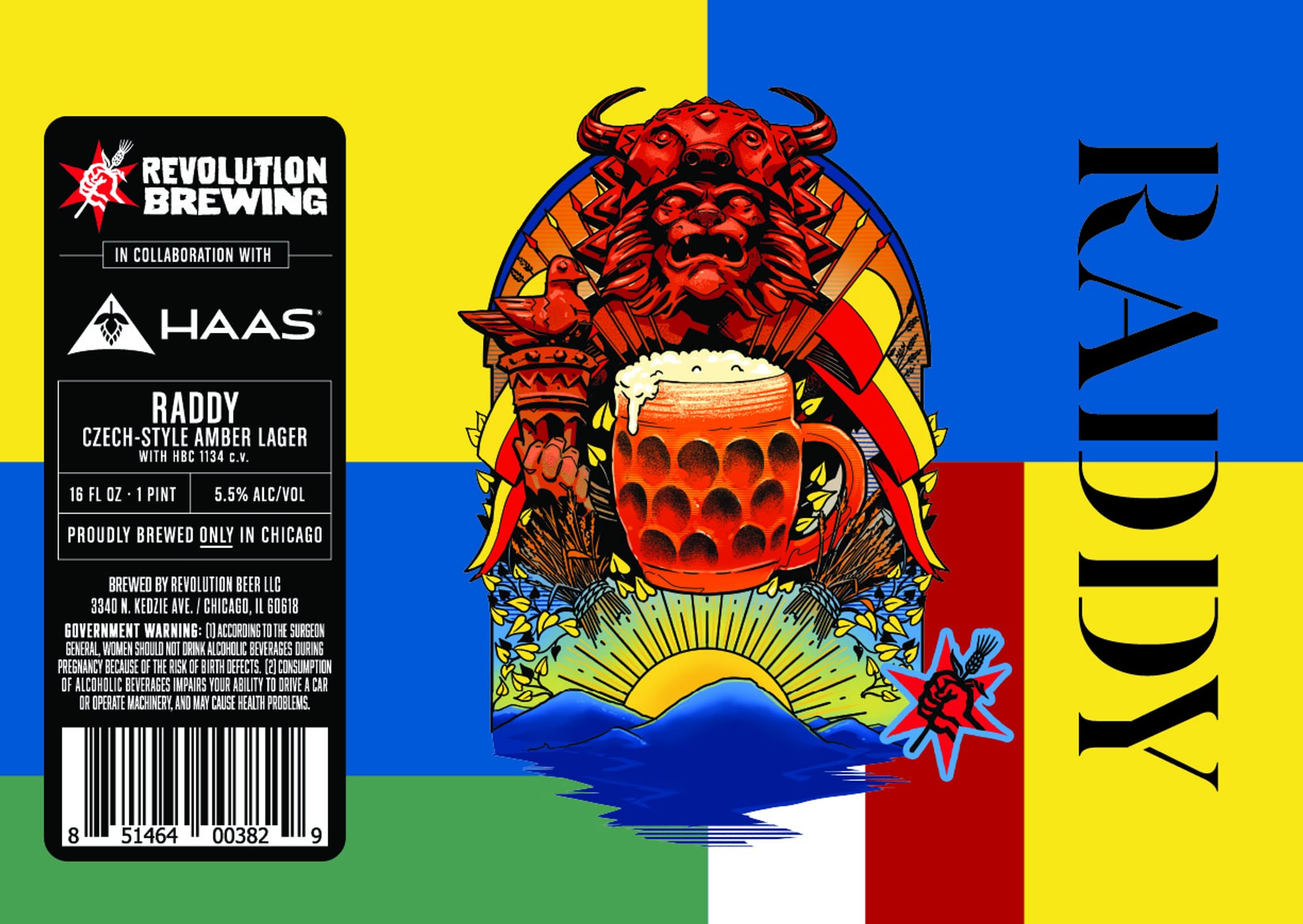 Raddy by Revolution Brewing - beer label