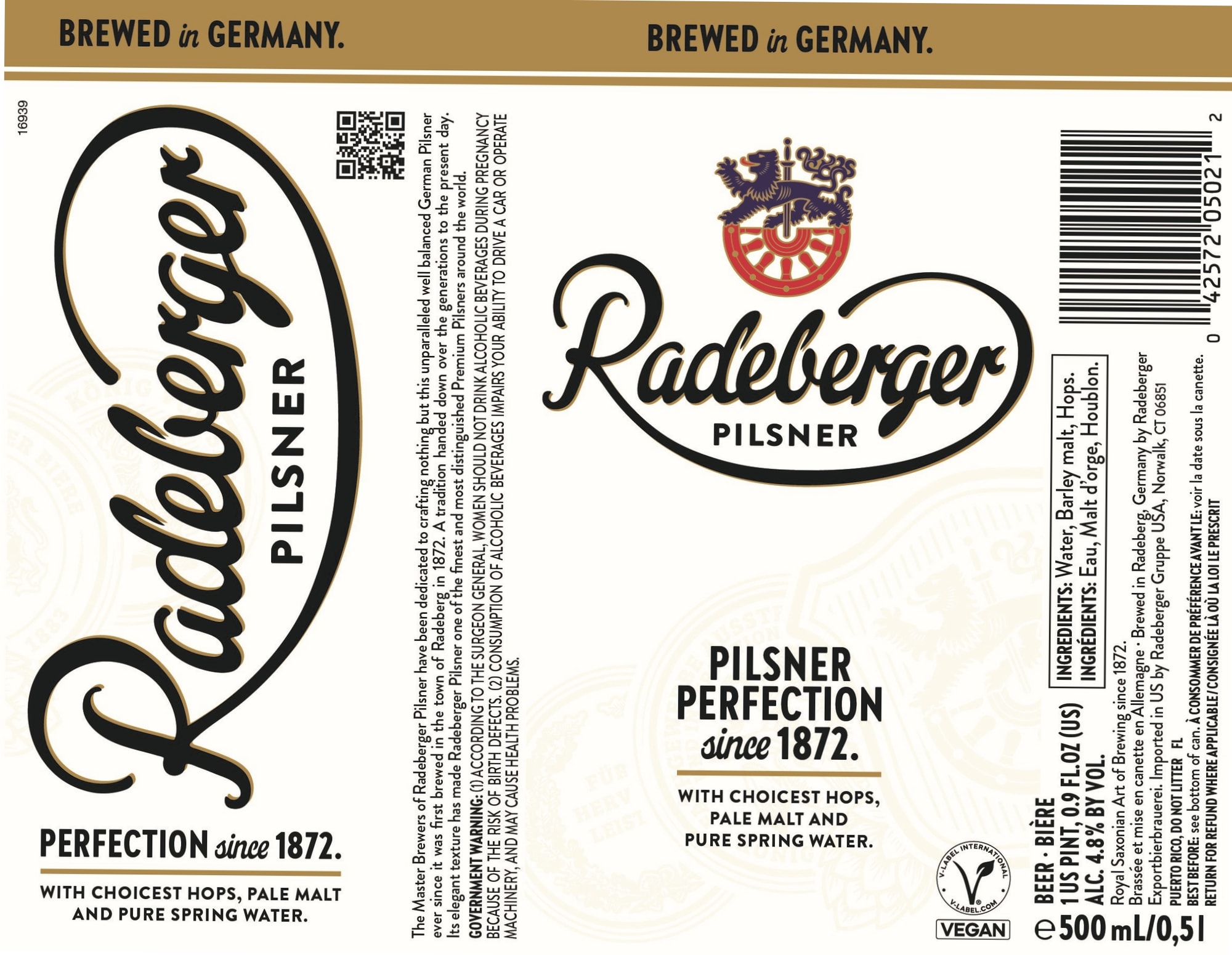 Radeberger Pilsner by Radeberger - beer label