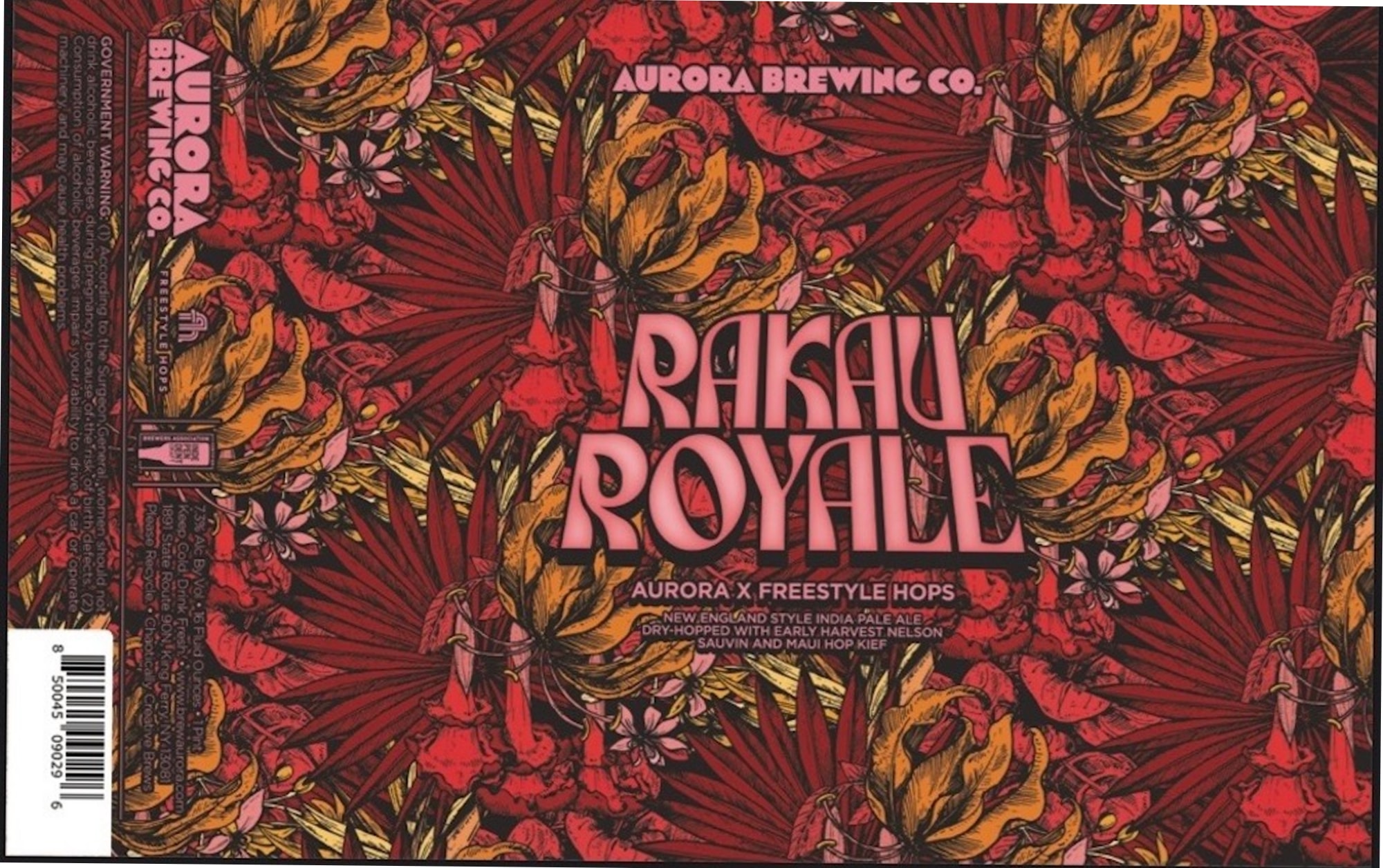 Rakau Royale by Aurora Brewing Co. - beer label