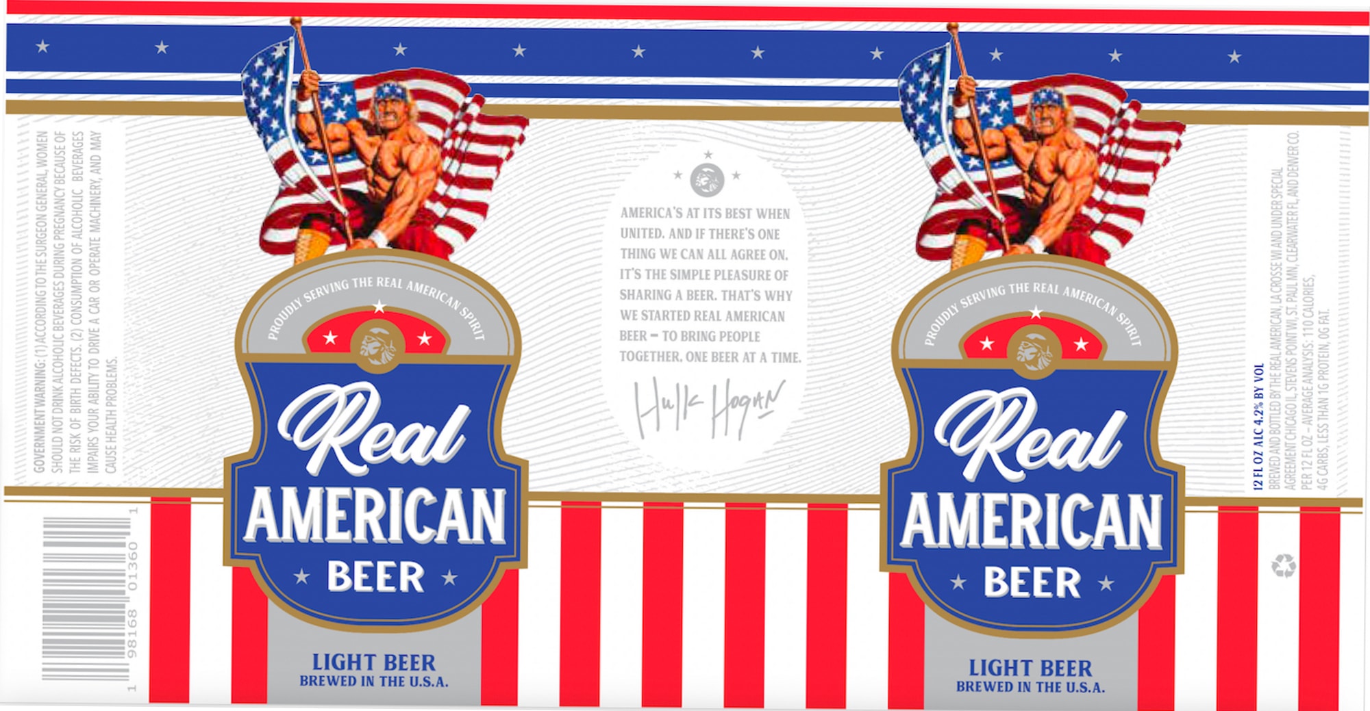 Real American Beer by The Real American Beer Co. - beer label