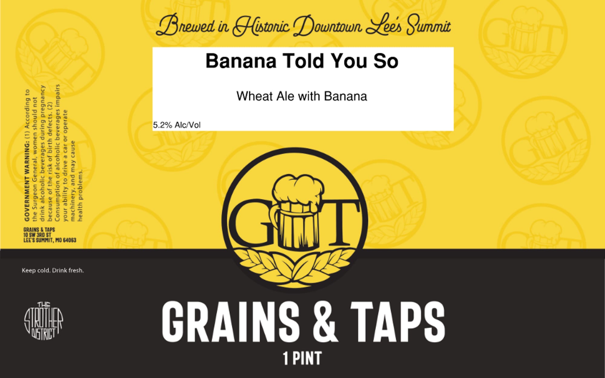 Machinery by Grains & Taps - beer label