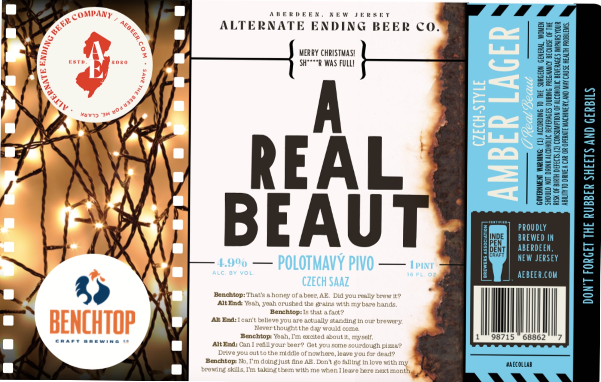 Real Beau by Alternate Ending Beer Co. - beer label