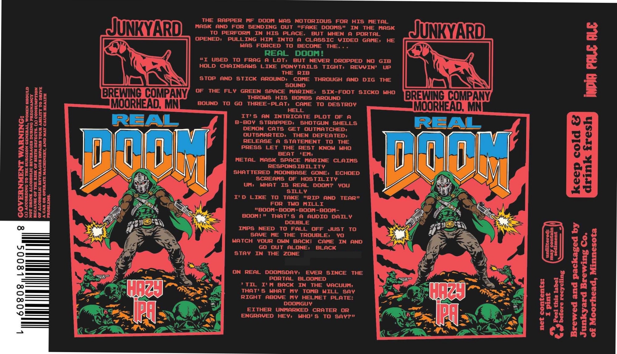 Real Doom by Junkyard Brewing Co. - beer label
