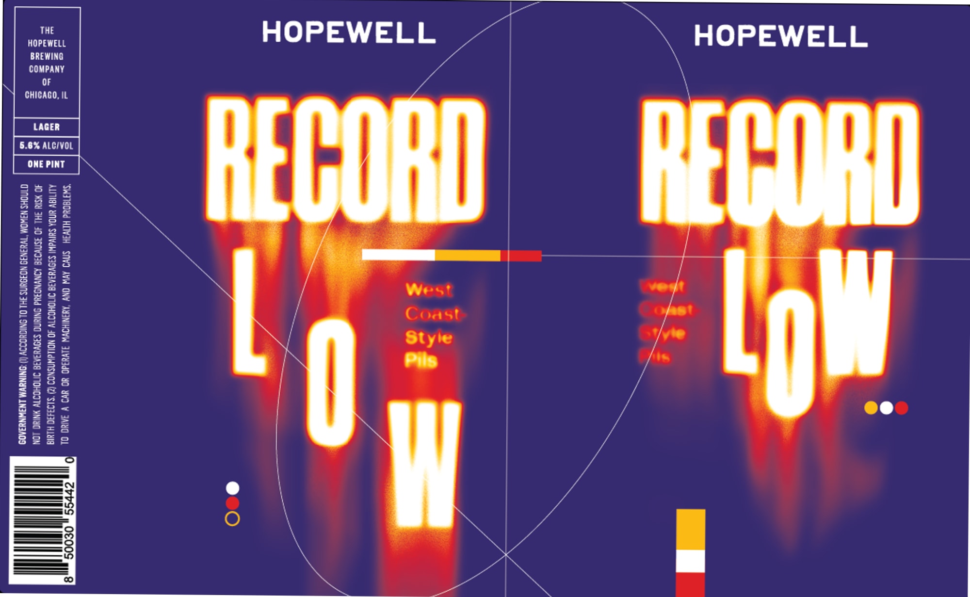 Record Low by Hopewell Brewing Company - beer label