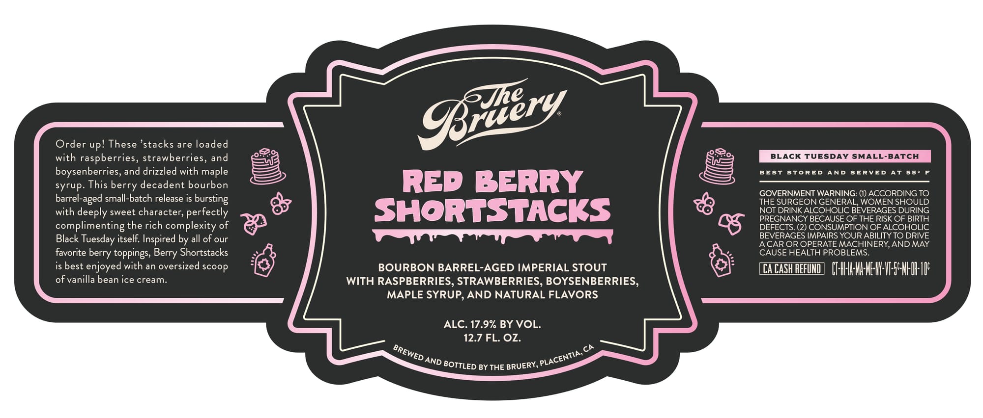 Red Berry Shortstacks by The Bruery - beer label
