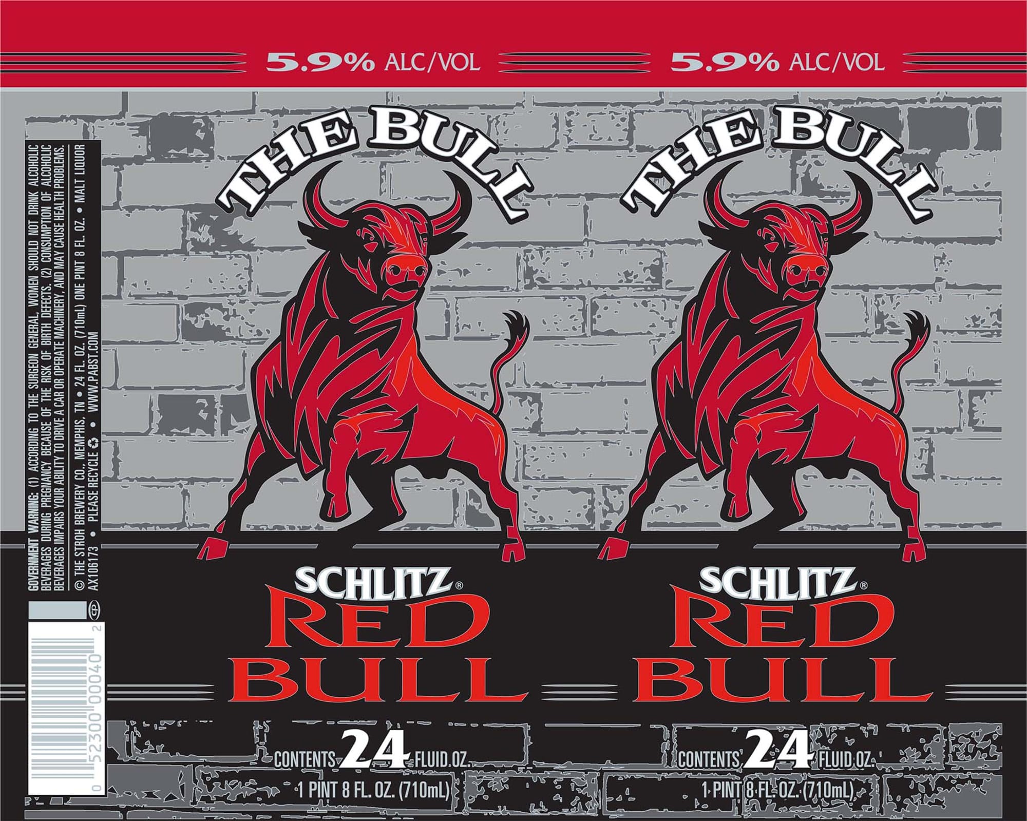 Red Bull by Schlitz - beer label