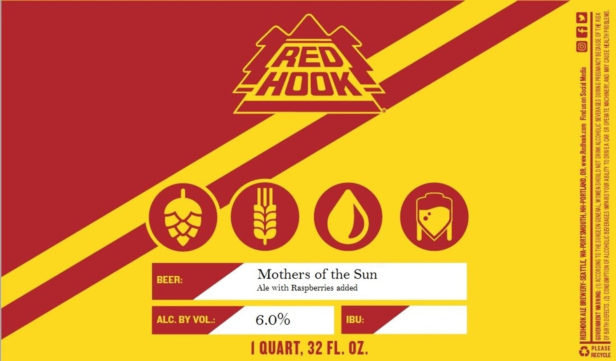 Mothers of the Sun by Redhook Brewery - beer label
