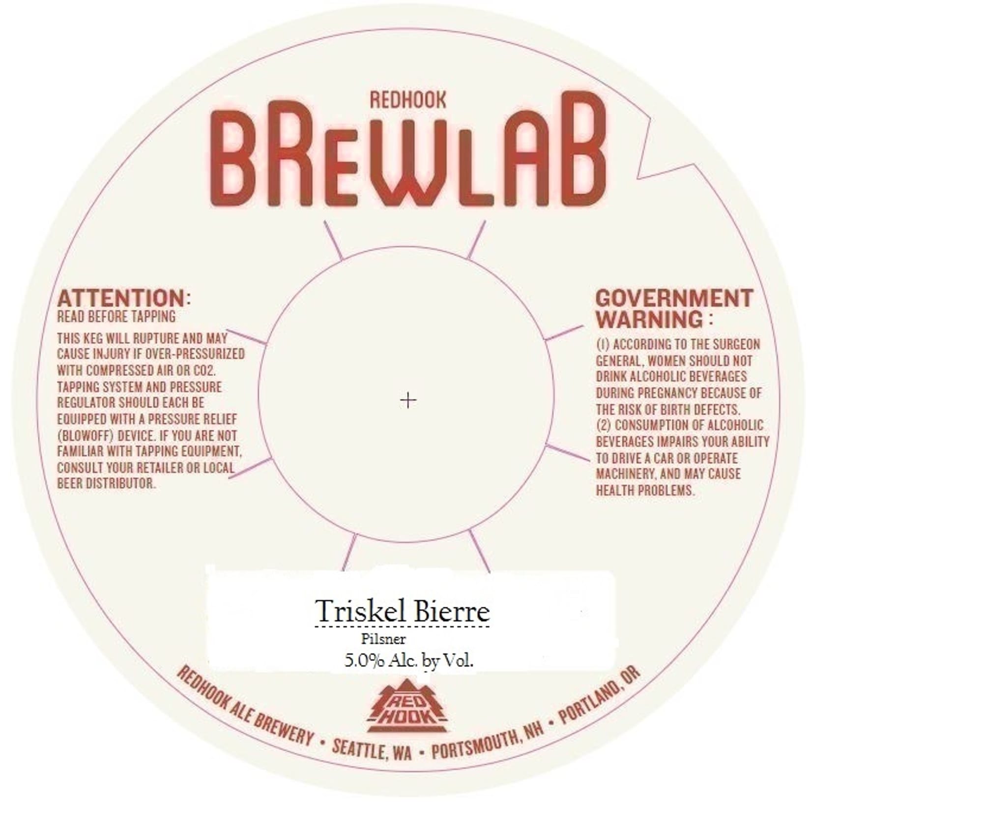 Triskel Bierre by Redhook Brewery - beer label