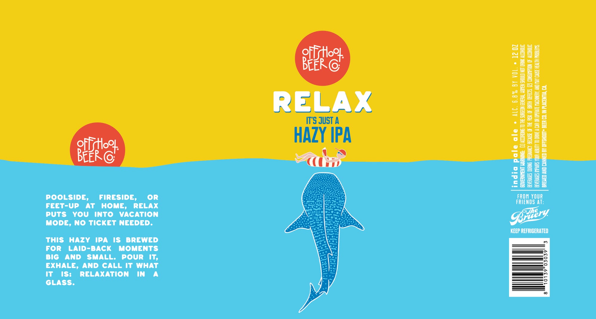Relax by Offshoot Beer Co. - beer label