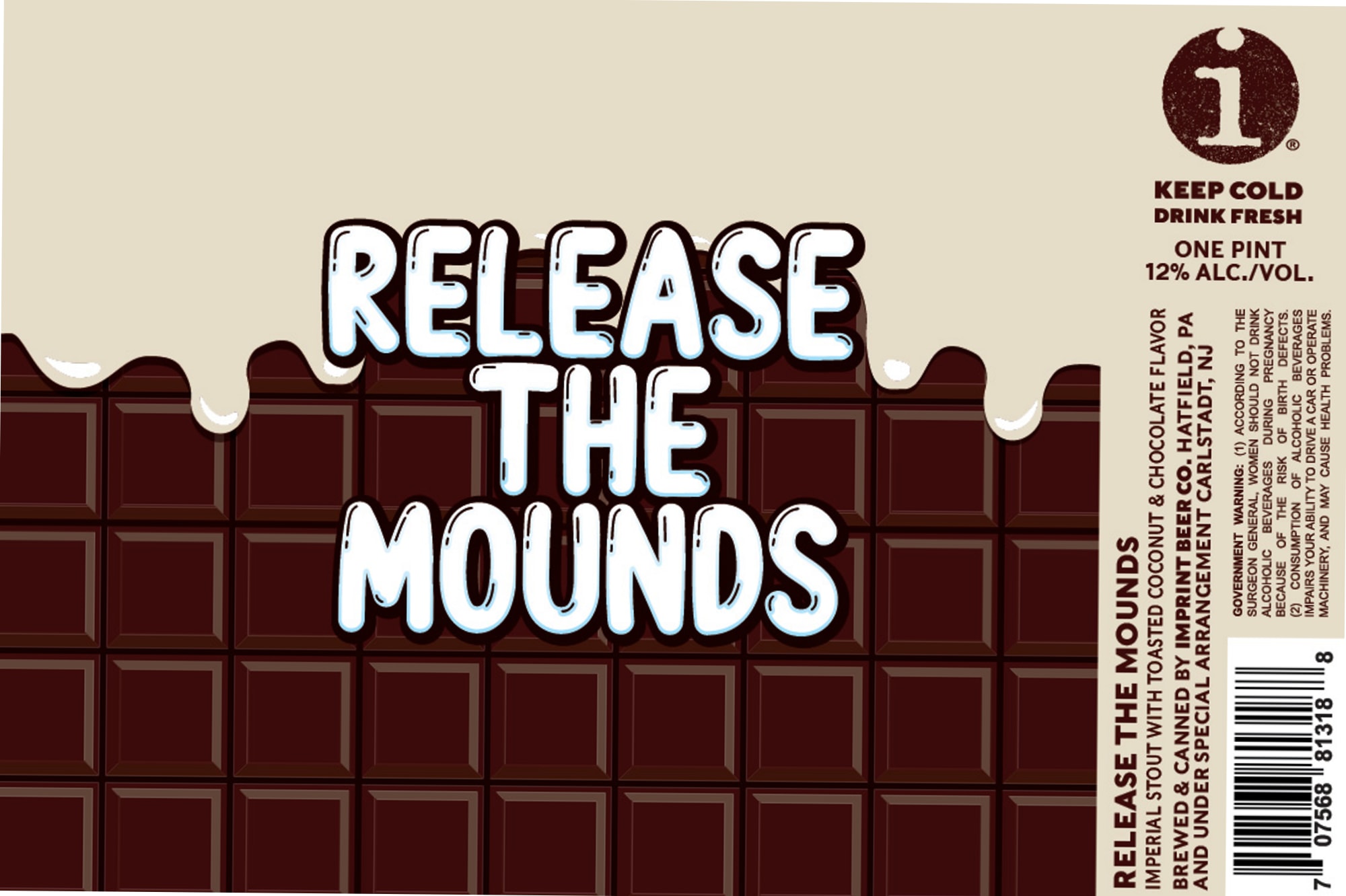 Release the Mounds by Imprint Beer Co. - beer label