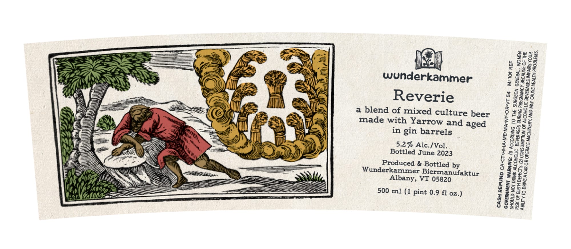 Reverie by wunderkammer - beer label