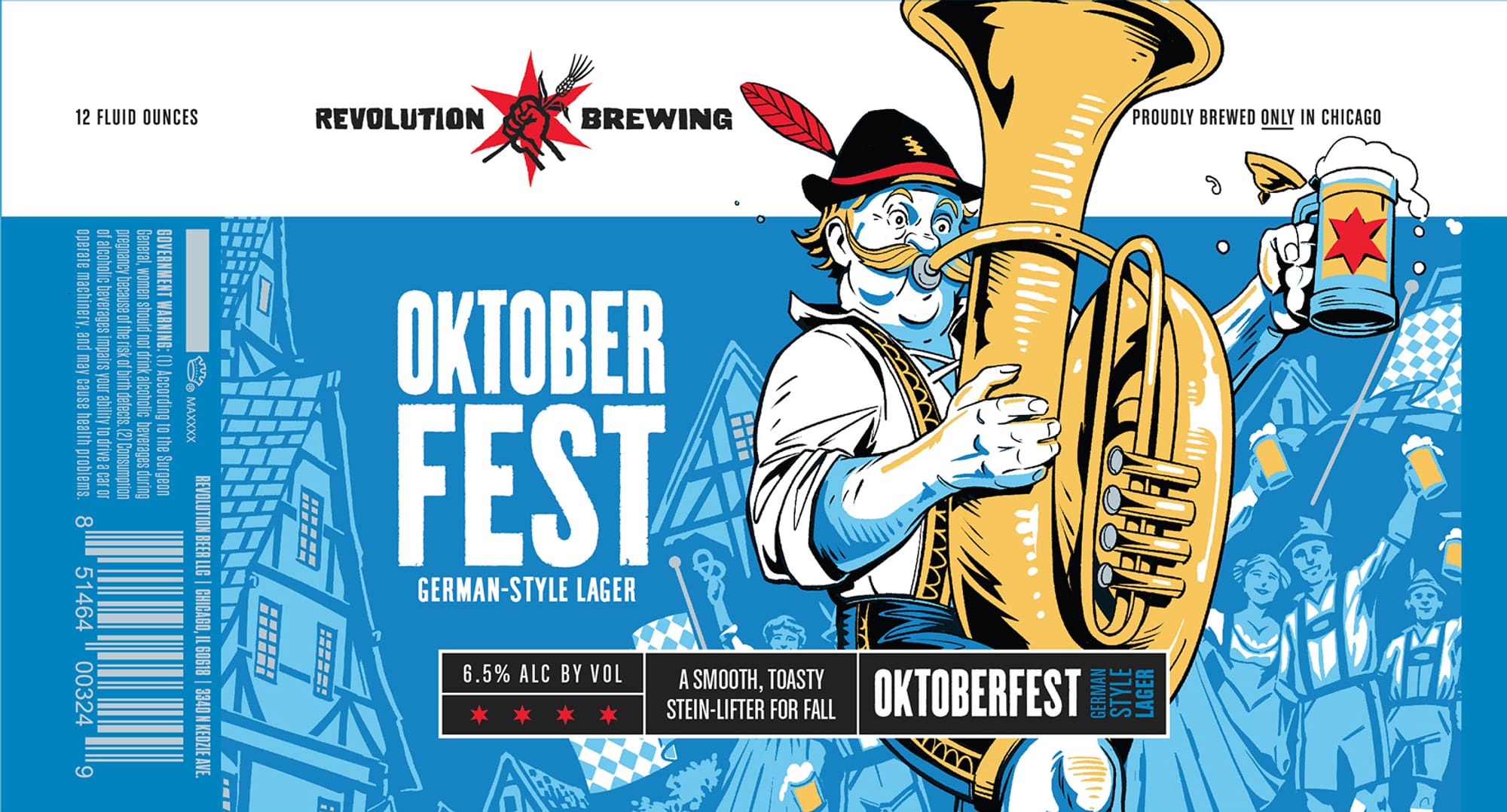 Oktoberfest by Revolution Brewing - beer label