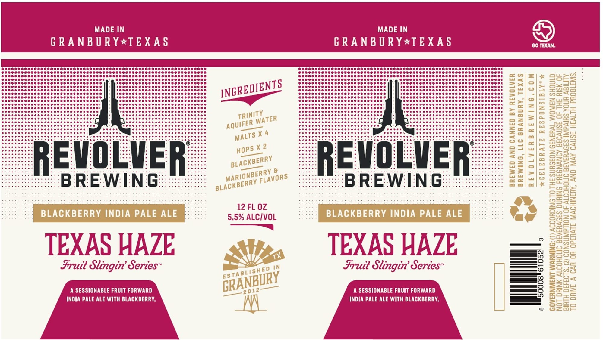 Texas Haze by Revolver Brewing - beer label