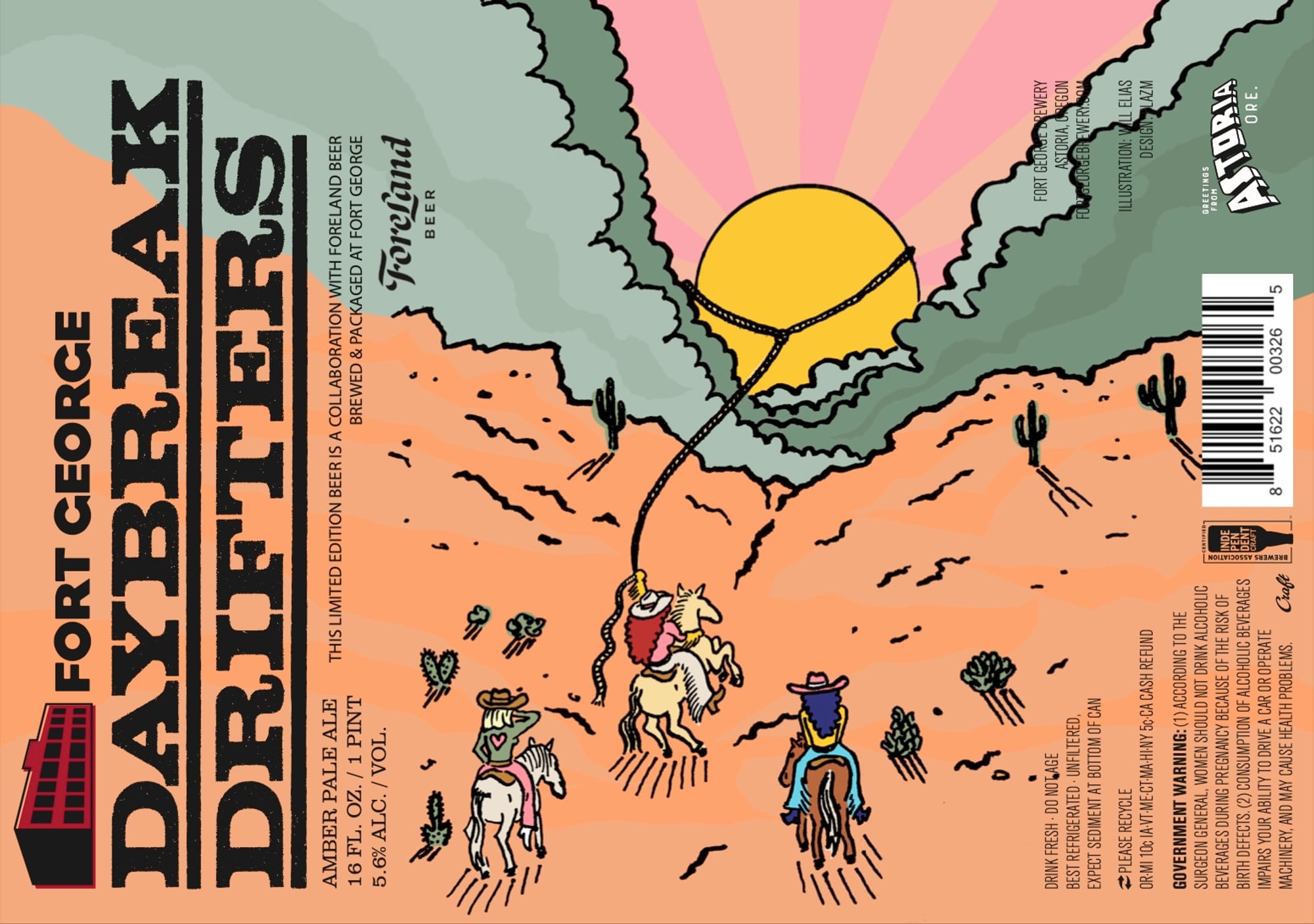 Dark Waters by Fort George Brewery - beer label