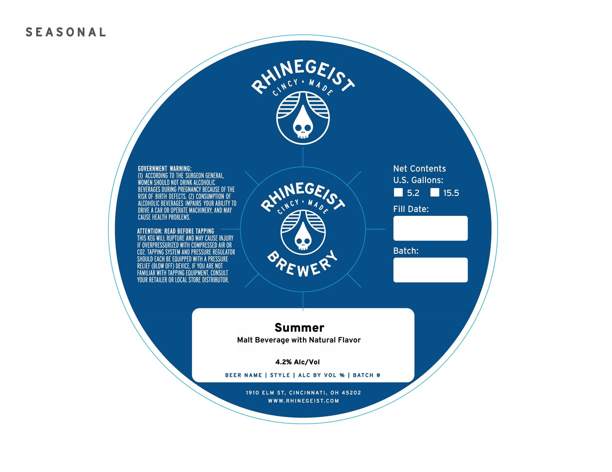 Summer by Rhinegeist Brewery - beer label