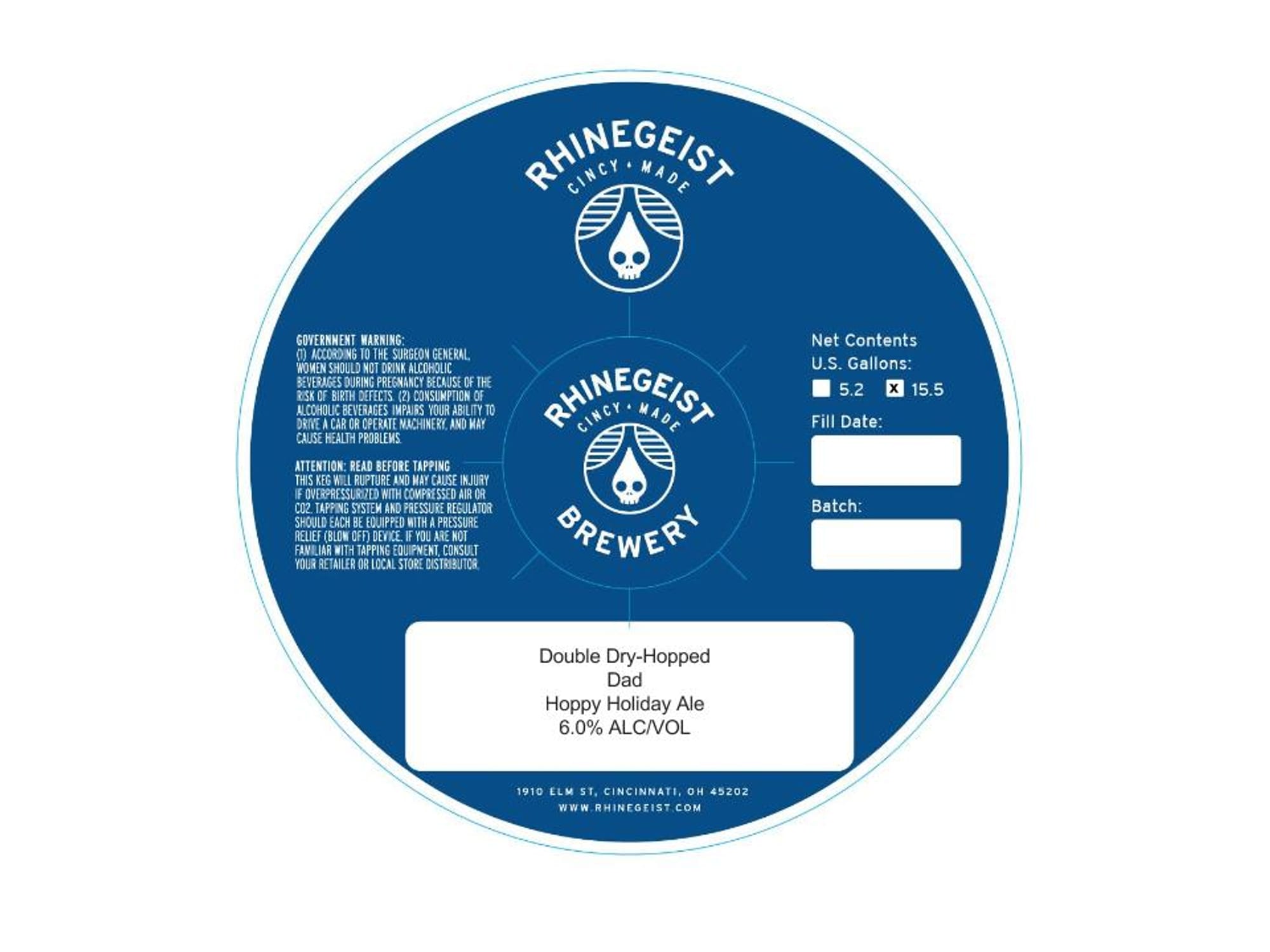 Dad by Rhinegeist - beer label