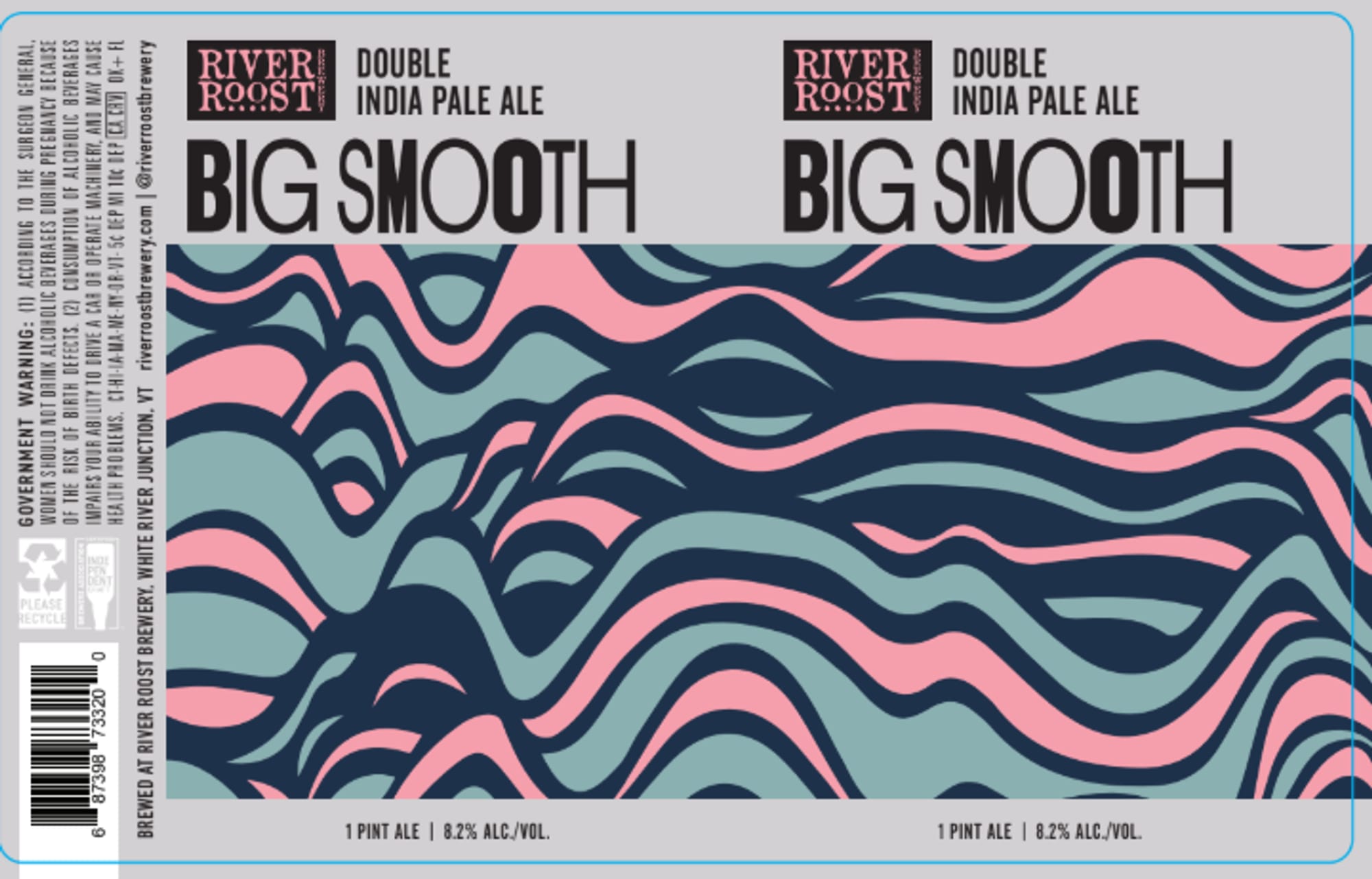 Big Smooth by River Roost Brewery - beer label