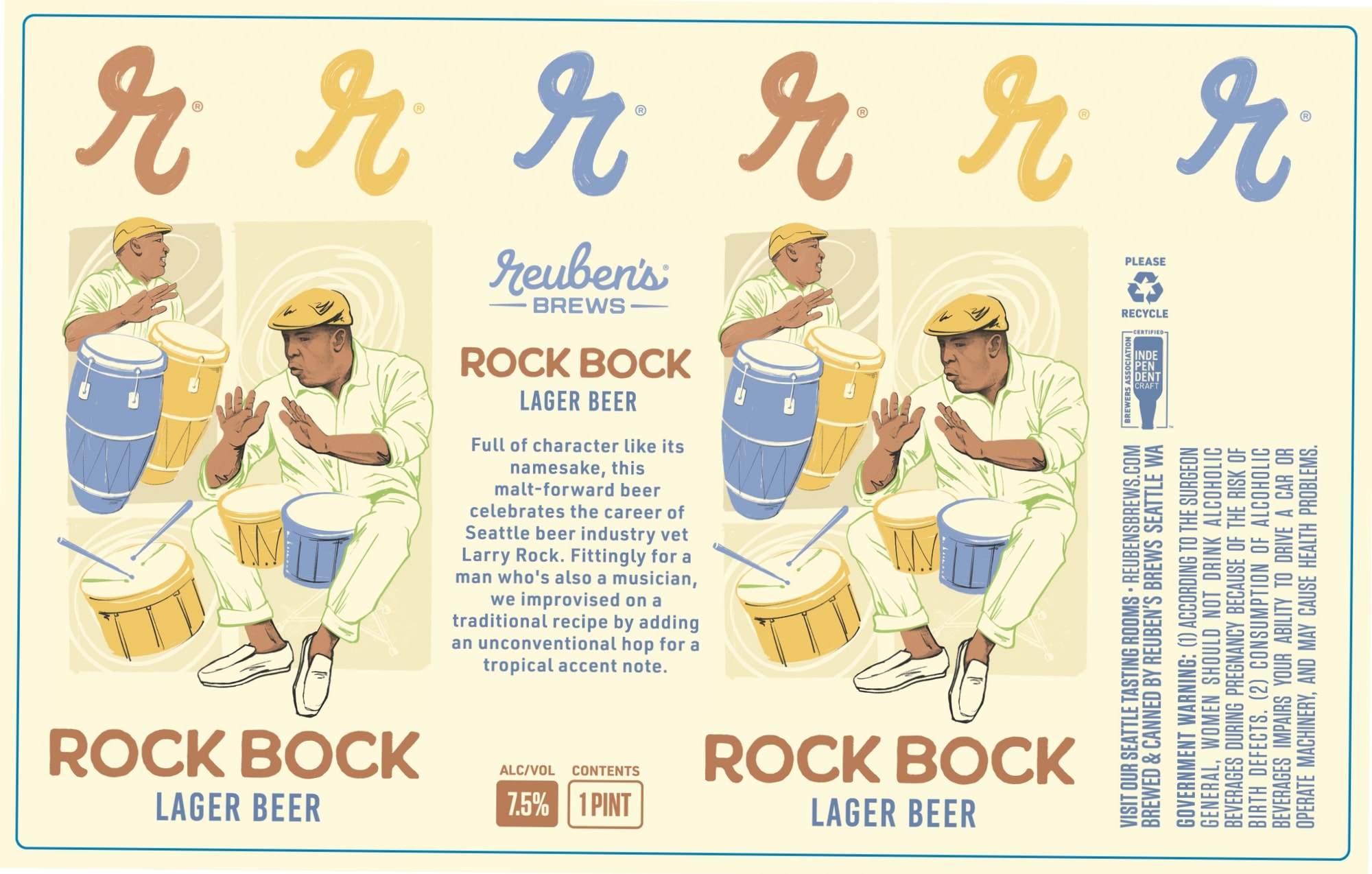 Rock Bock by Reuben’s Brews - beer label