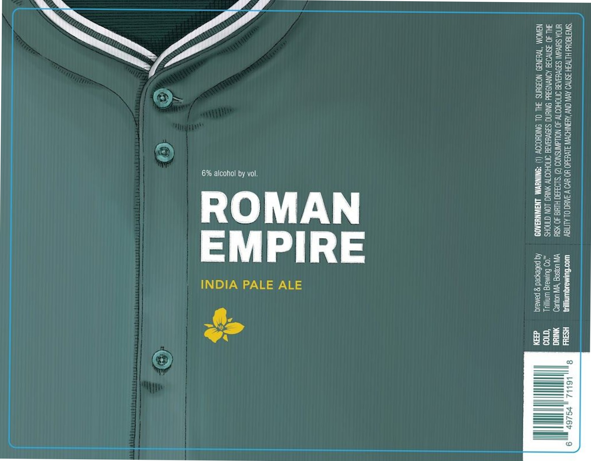 Roman Empire by Trillium Brewing - beer label