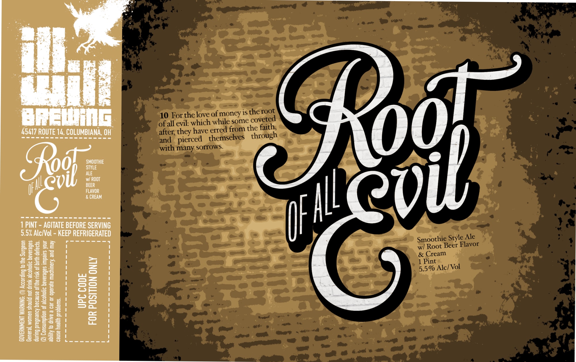 Root of All Evil by Mischief Brewing Company - beer label