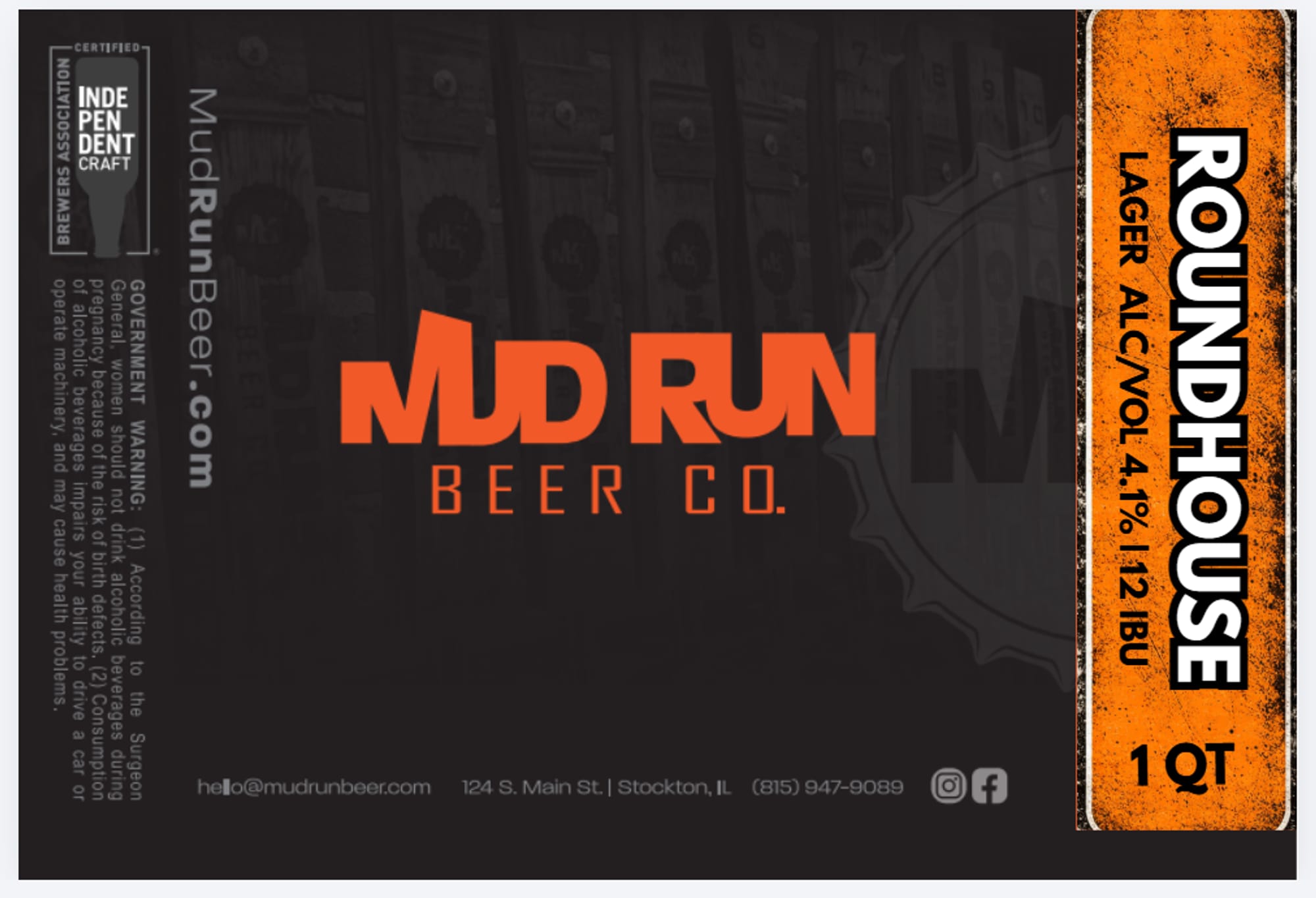 ROUNDHOUSE by MUD RUN BEER CO. - beer label
