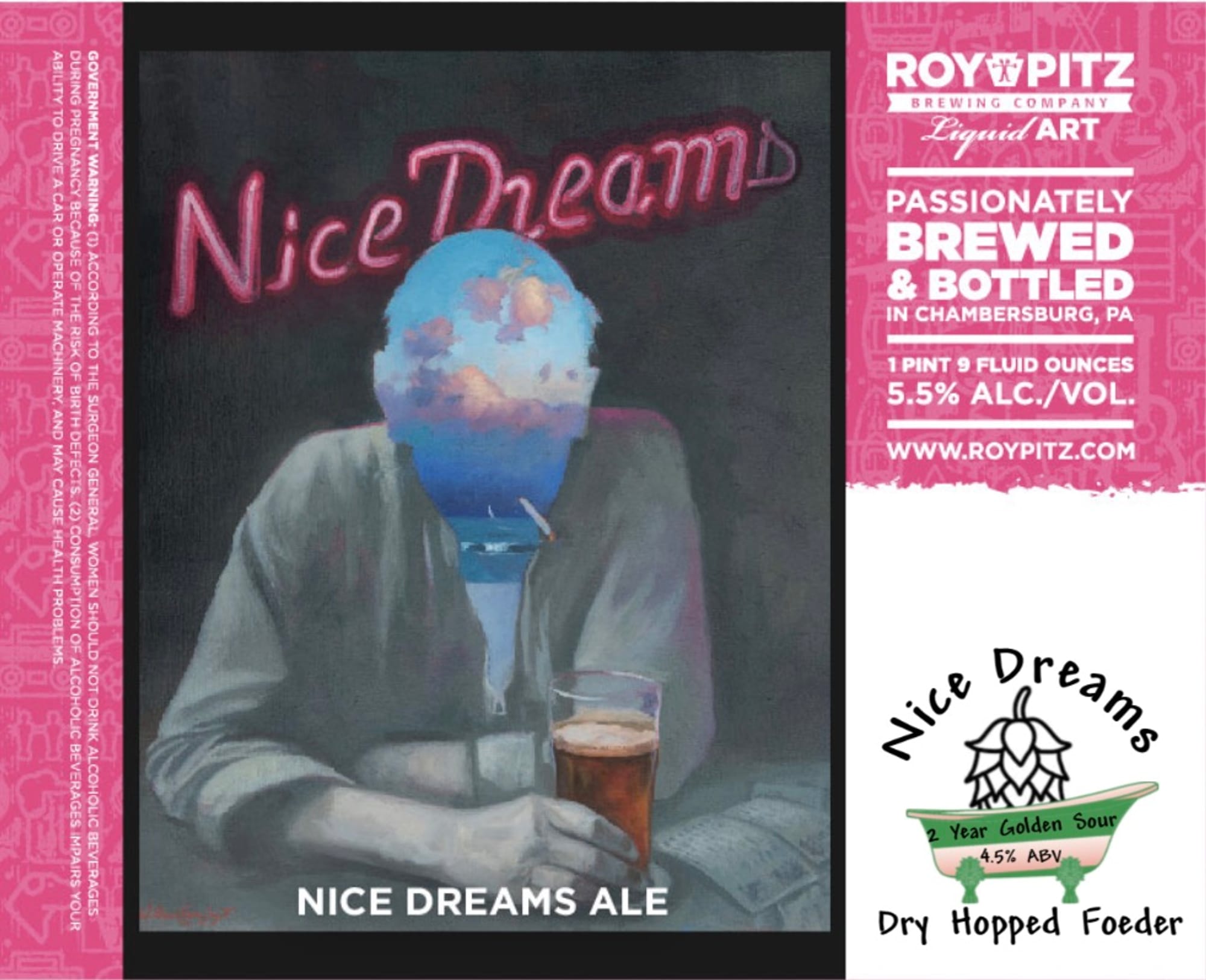 Nice Dreams by Roy Pitz Brewing Company - beer label
