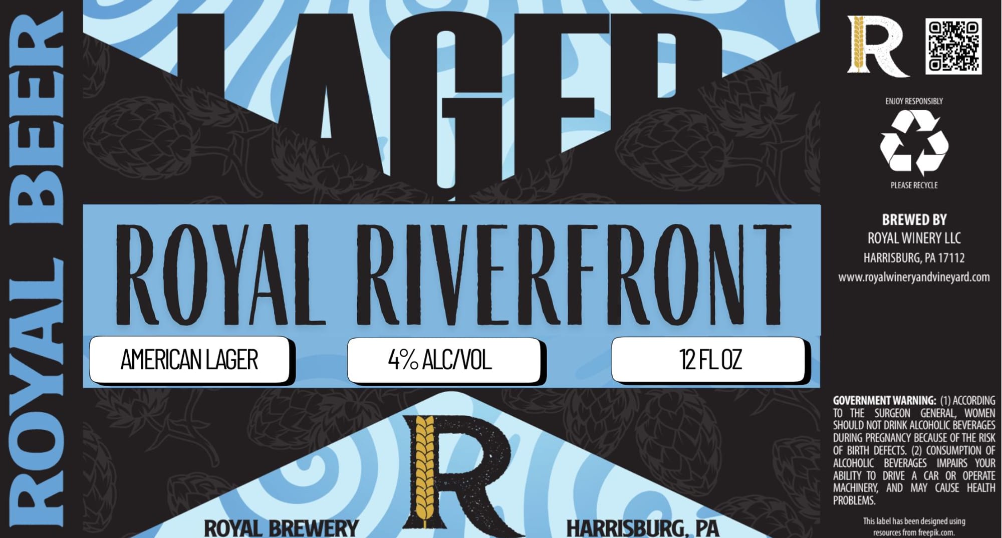 Royal Riverfront by Royal Winery LLC - beer label