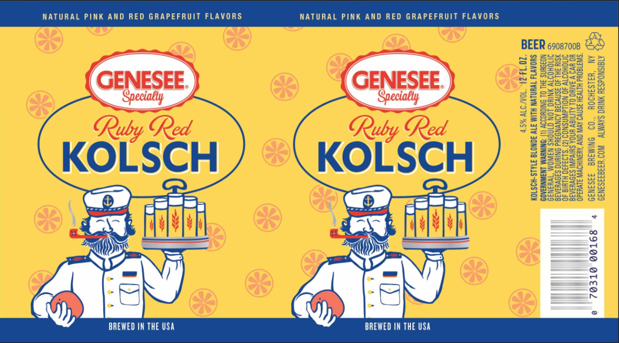 Ruby Red Kolsch by Genesee Brewing - beer label