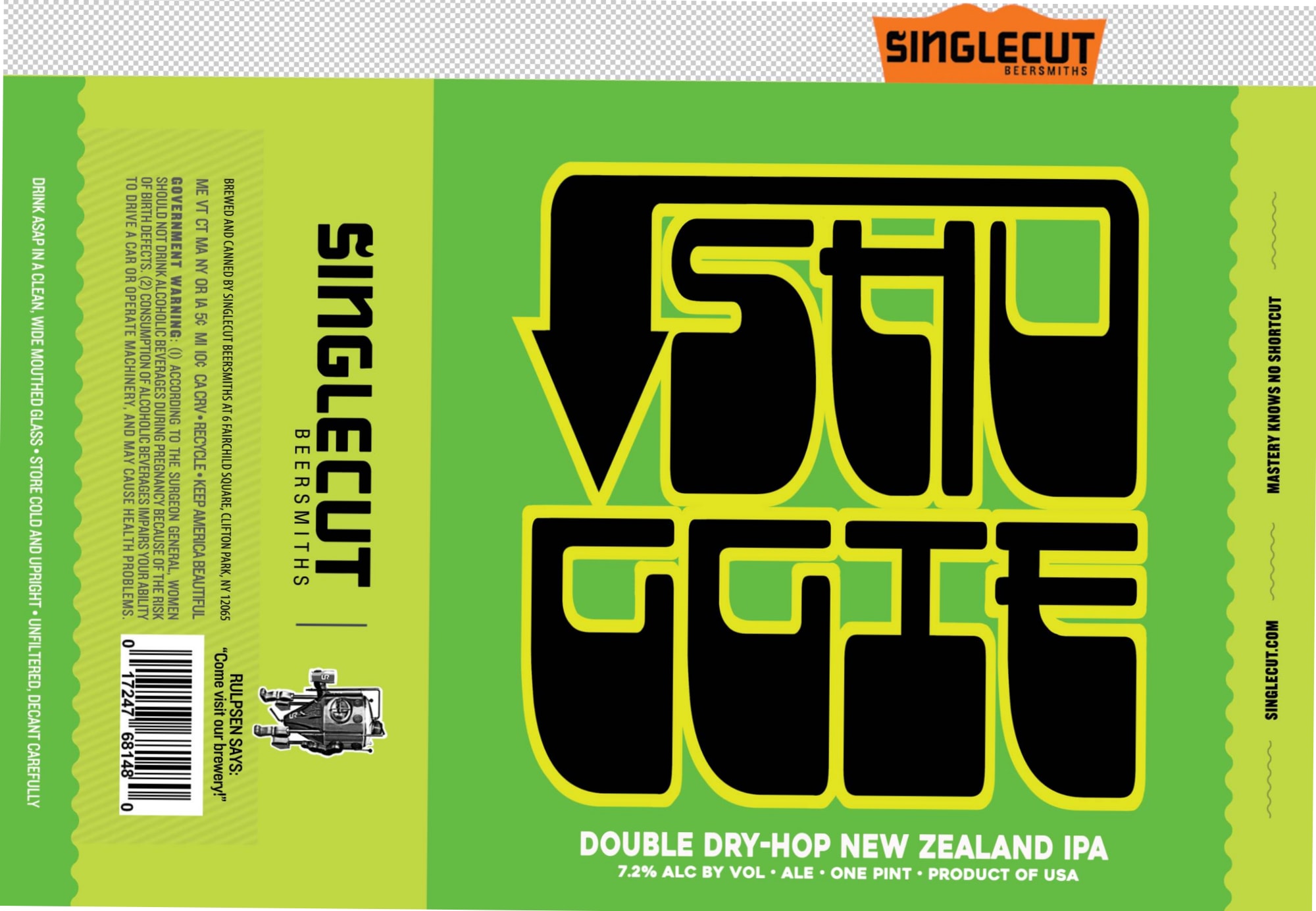 Rulpsen by SingleCut Beersmiths - beer label