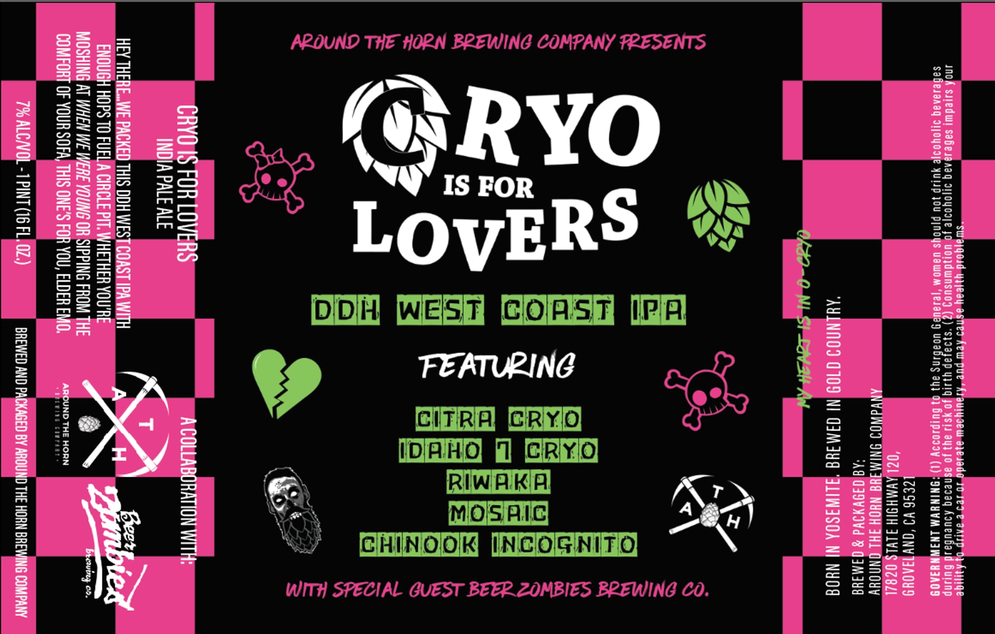 Ryo by Around the Horn Brewing Company - beer label