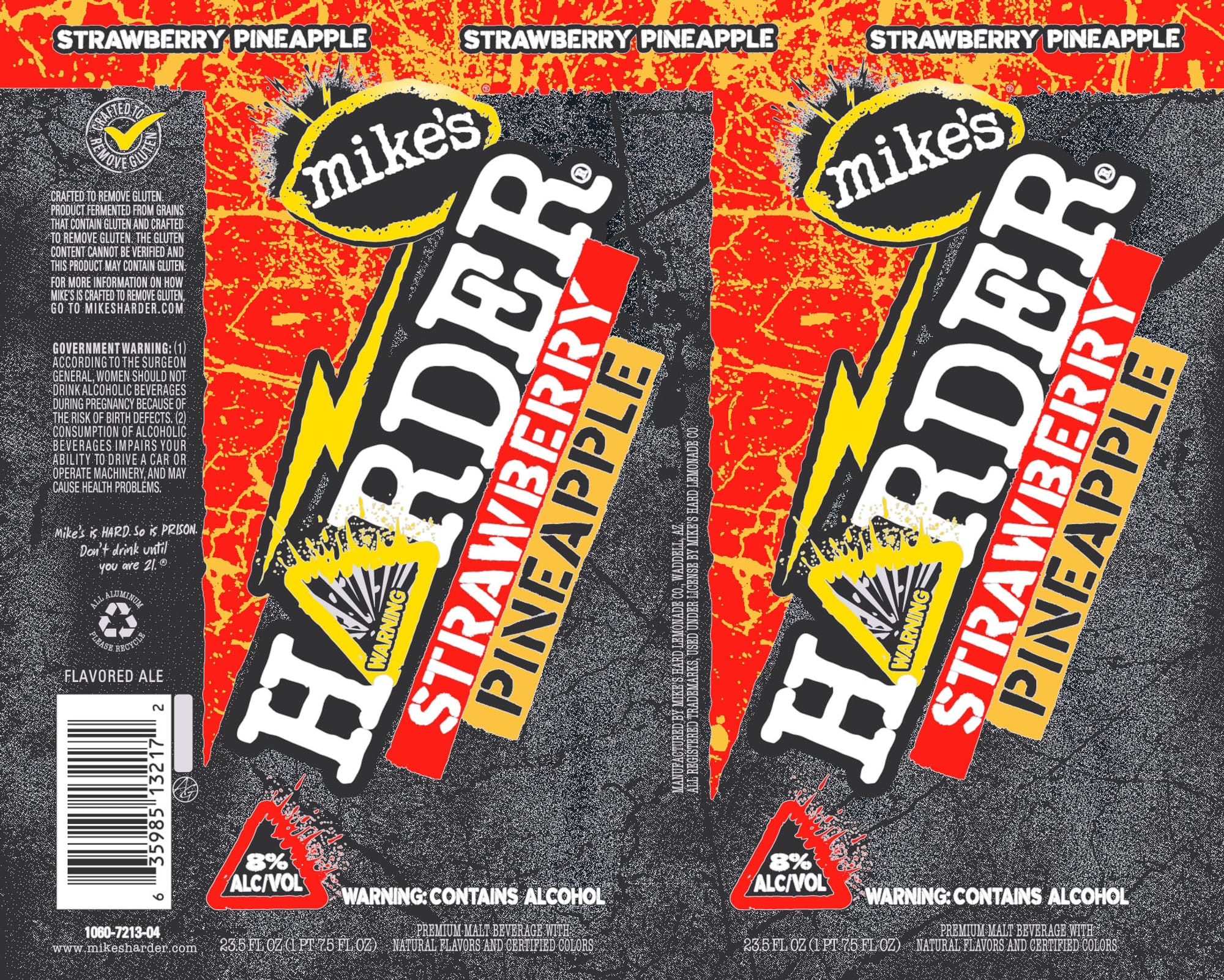 Mike's Harder Strawberry Pineapple by Mike's Hard Lemonade Co. - beer label