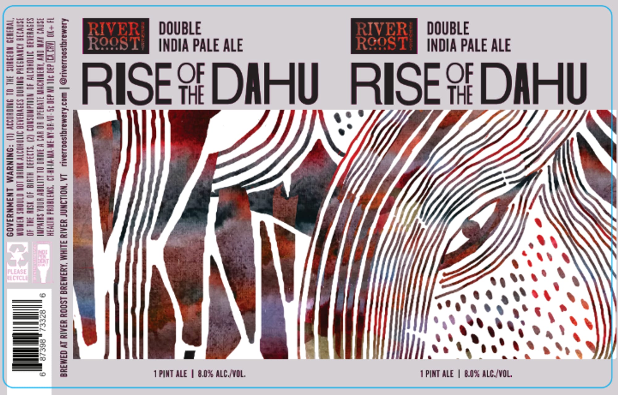 Rise of the Dahu by River Roost Brewery - beer label